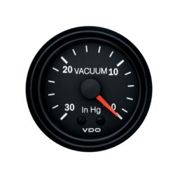 VDO Vacuum Gauge Cockpit International 52mm 30 to 0 In/hg Mechanical