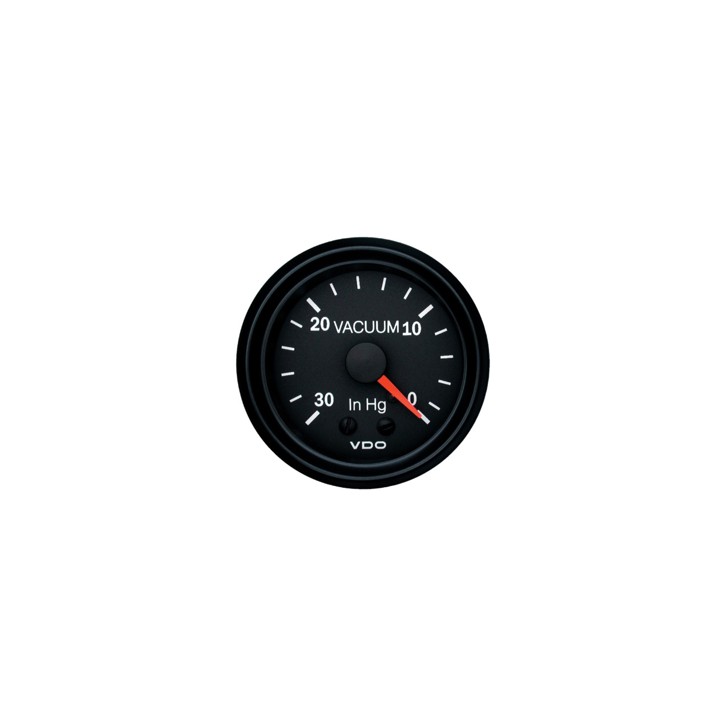 VDO Vacuum Gauge Cockpit International 52mm 30 to 0 In/hg Mechanical
