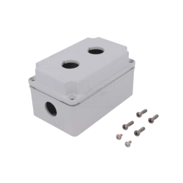 Lovato OMNI-LV-LPZM2A8 LPZM2A8 2 Hole Metal Enclosure Grey