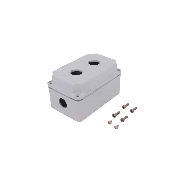 Lovato OMNI-LV-LPZM2A8 LPZM2A8 2 Hole Metal Enclosure Grey