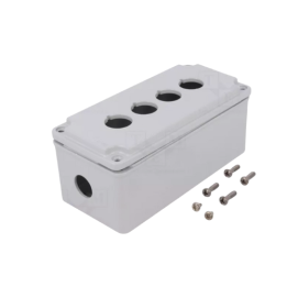Lovato OMNI-LV-LPZM4A8 LPZM4A8 4 Hole Metal Enclosure Grey