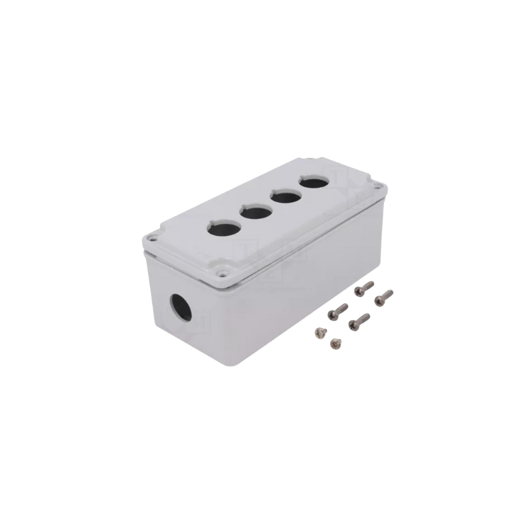 Lovato OMNI-LV-LPZM4A8 LPZM4A8 4 Hole Metal Enclosure Grey