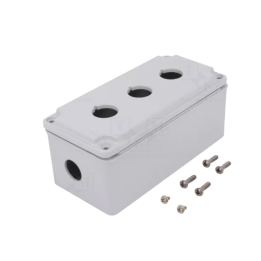 Lovato OMNI-LV-LPZM3A8 LPZM3A8 3 Hole Metal Enclosure Grey
