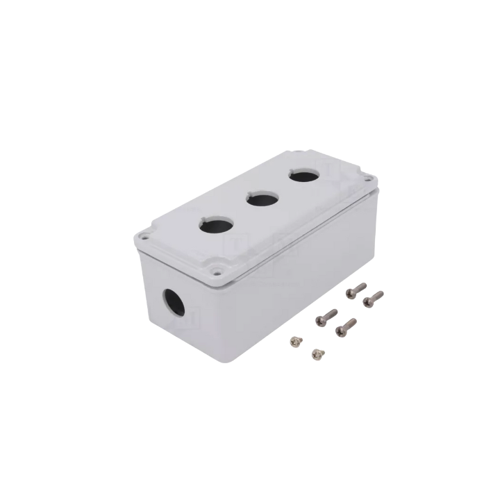 Lovato OMNI-LV-LPZM3A8 LPZM3A8 3 Hole Metal Enclosure Grey