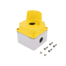 Lovato OMNI-LV-LPZM1A5P LPZM1A5P 1 Hole Metal Enclosure Yellow with Half Shroud