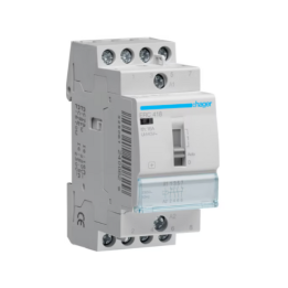 Hager ERC418 16A 230V 2NO+2NC CONTACTOR c/w MANUAL OVERRIDE