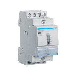 Hager ERC416 16A 230V 4NO CONTACTOR c/w MANUAL OVERRIDE