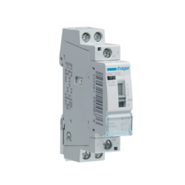 Hager ERC216 16A 230V 2NO CONTACTOR c/w MANUAL OVERRIDE