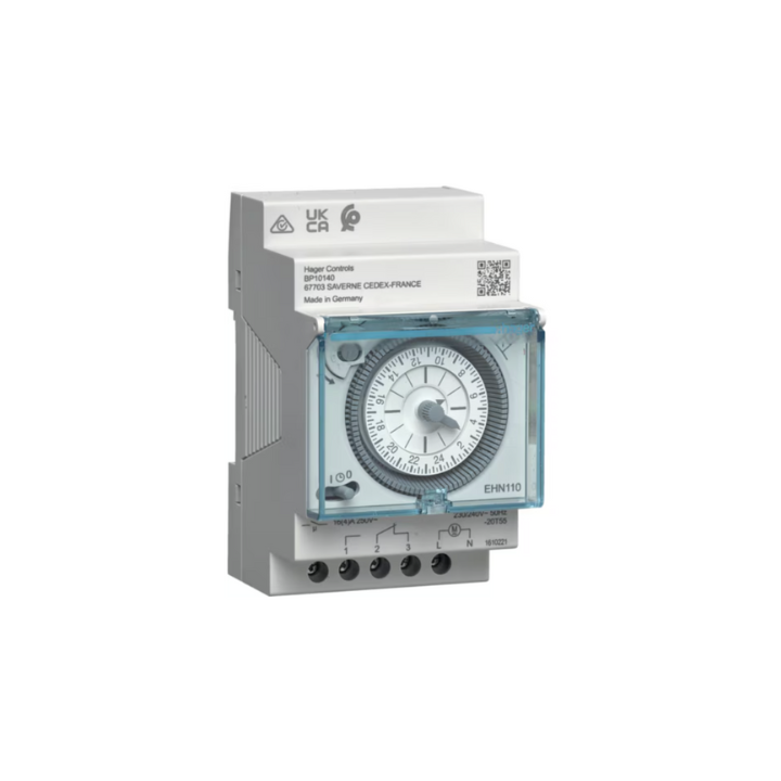 Hager EHN110 24Hour Analog Timer with No Reserve