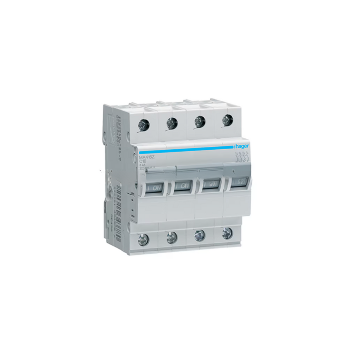 Hager MA440Z 40A 4P 6KA C Curve Circuit Breaker
