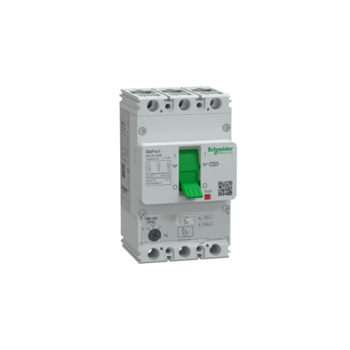 Schneider G20B3A100 GO MCCB 200B 3P3D 100A ADJ 25KA