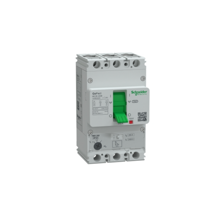 Schneider G20B3A200 GO MCCB 200B 3P3D 200A ADJ 25KA