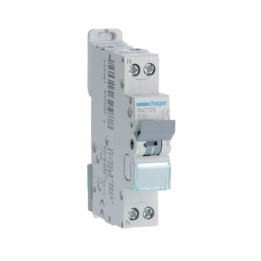 Hager MJT725 25A 4.5KA 1PH+N C Curve Circuit Breaker