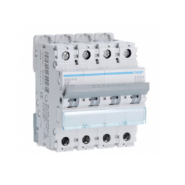 Hager NGN440 40A 4P 10KA D Curve Circuit Breaker