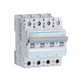Hager NGN420 20A 4P 10KA D Curve Circuit Breaker