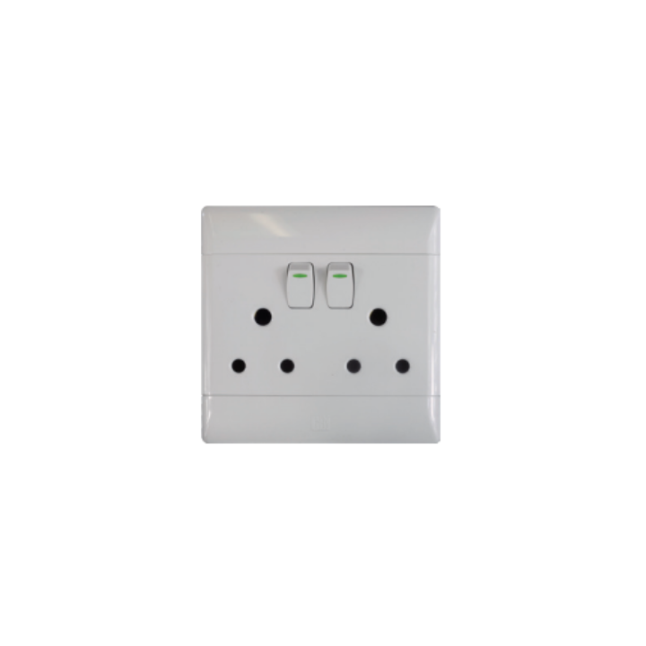 CBI PS675R-P Double Switched Socket 16A CBI Range