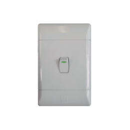 CBI ST-SHO13-CBI-001 1Lever 1Way 16A Light Switches White CBI Range L120-P 1L1W 2X4