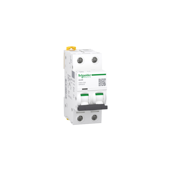 Schneider A9F64216 C60A 2P 16A 6KA C CURVE Miniature Circuit Breaker