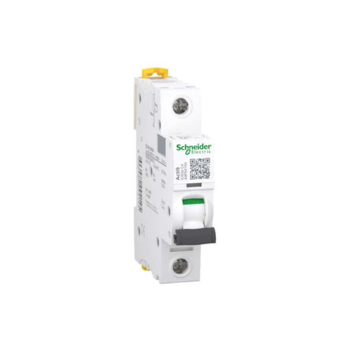 Schneider A9F64104 Acti9 iC60A 1P 4A 6KA C Curve Breaker