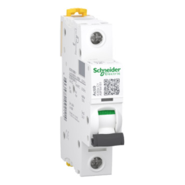 Schneider A9F64101 Acti9 iC60A 1P 1A 6KA C Curve Breaker