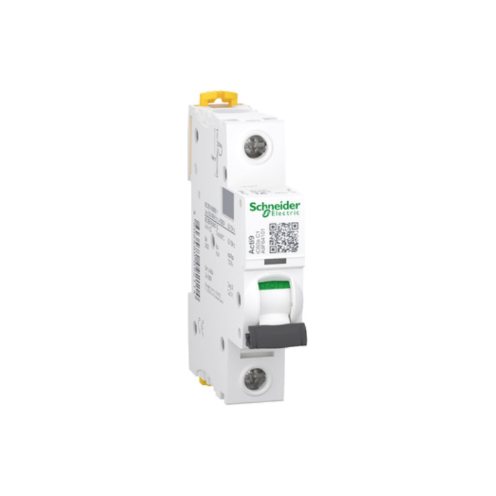 Schneider A9F64101 Acti9 iC60A 1P 1A 6KA C Curve Breaker