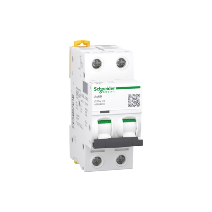 Schneider A9F64203 2P 3A C CURVE 6KA C Curve Breaker