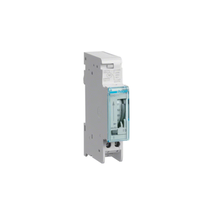 Hager EHN011 24Hour Analog Timer with 120hrs Reserve
