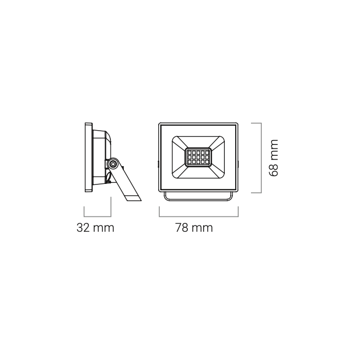 Pioled ST-HE03-PIO-001 10W LED Floodlight Oober IP65