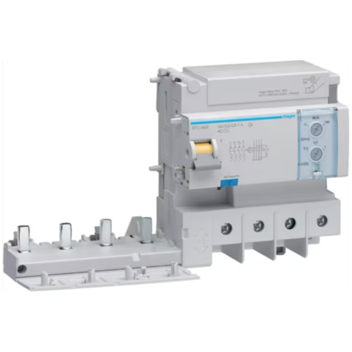 Hager BTC480E 125A 4P 30MA Add-On Earth Leakage Device