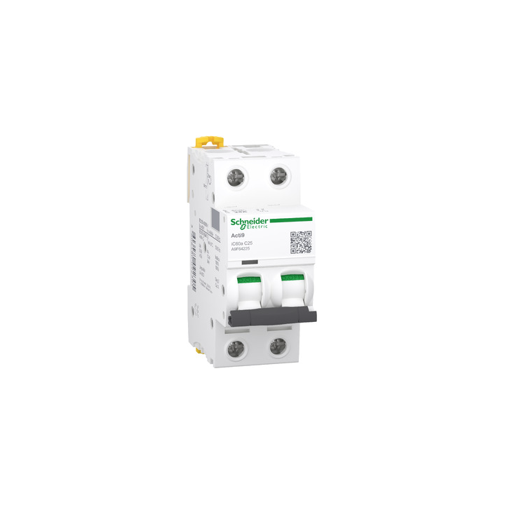 Schneider A9F64220 C60A 2P 20A 6KA C CURVE Miniature Circuit Breaker
