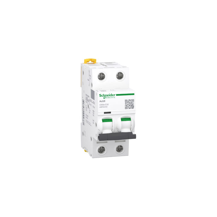 Schneider A9F64220 C60A 2P 20A 6KA C CURVE Miniature Circuit Breaker