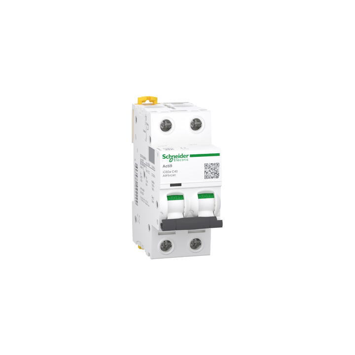 Schneider A9F64220 C60A 2P 20A 6KA C CURVE Miniature Circuit Breaker