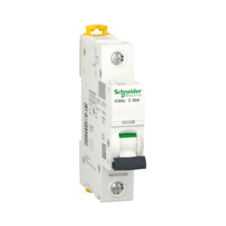 Schneider A9F64150 Acti9 iC60A 1P 50A 6KA C Curve Breaker