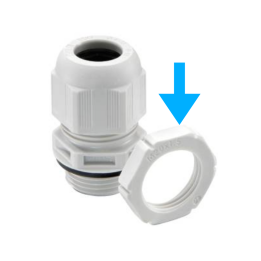 EM SU-IF03-ELC-004 10060773 M25 Gland Locknut - Grey