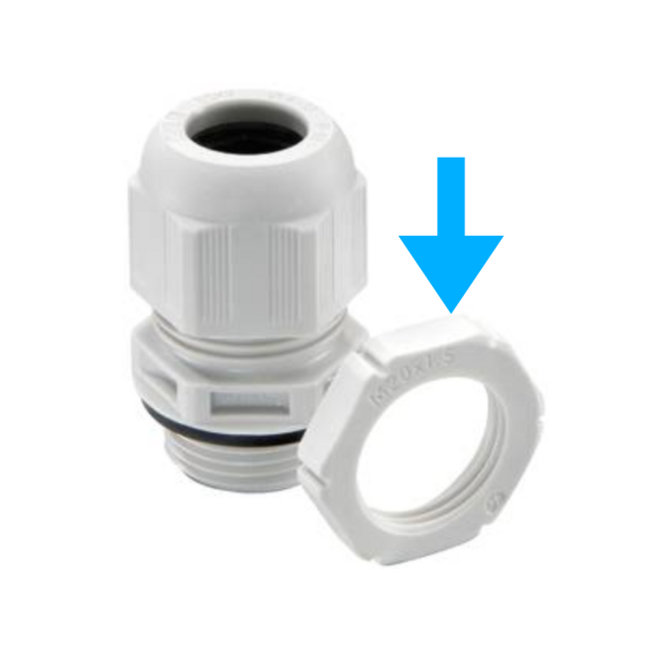 EM SU-IF03-ELC-004 10060773 M25 Gland Locknut - Grey