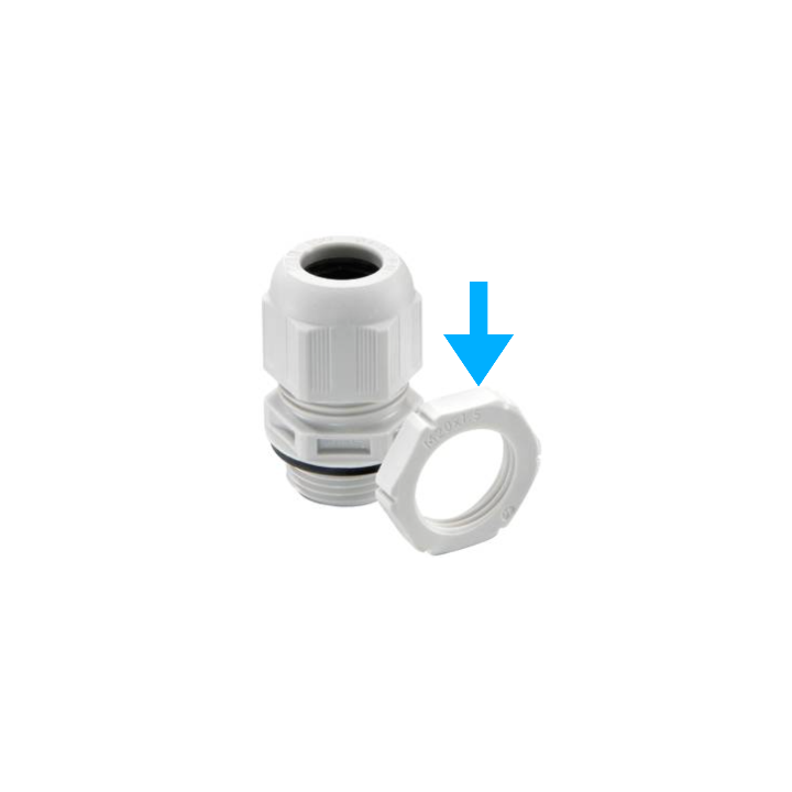 EM SU-IF03-ELC-002 10060772 M20 Gland Locknut - Grey