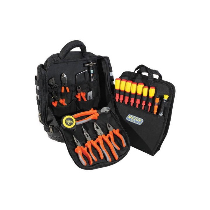 Major Tech TBP5-9 16pce Tool Kit backpack Kit