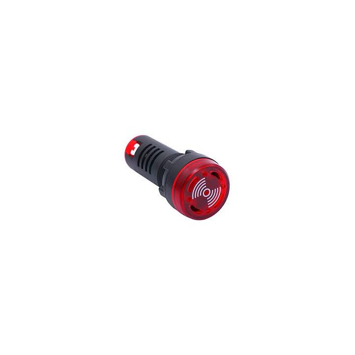Vteke BIL-22-230-R 230VAC Red Illum. Buzzer 22mm