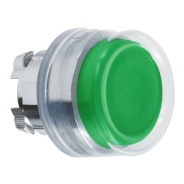 Schneider ZB4BP3 Green P/B Flush HD Booted