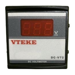Vteke DC-V72 Digital Voltmeter 72X72mm 1-300VDC