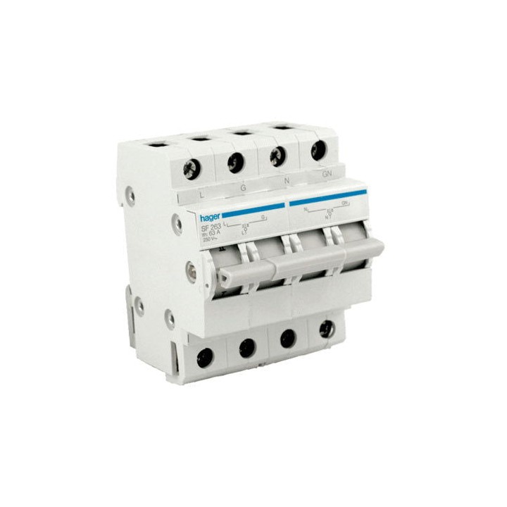 Hager SF263 2Pole 63A Changeover Switch