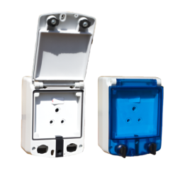 Allbro SU-HA05-ALL-002 PSO-1 Stealth IP65 Single Weatherproof Socket Clear 040-608