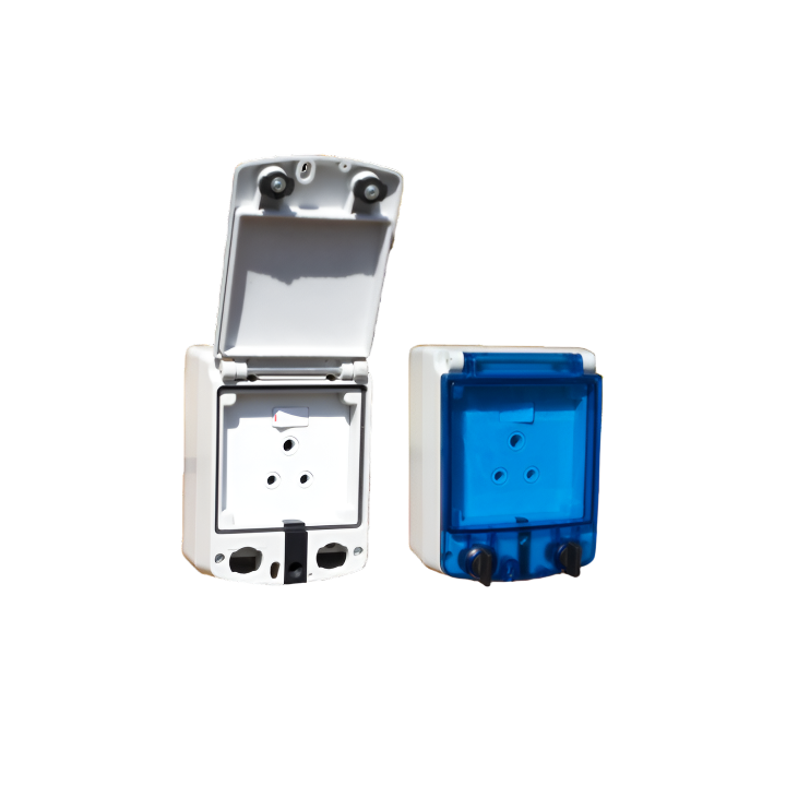 Allbro SU-HA05-ALL-002 PSO-1 Stealth IP65 Single Weatherproof Socket Clear 040-608