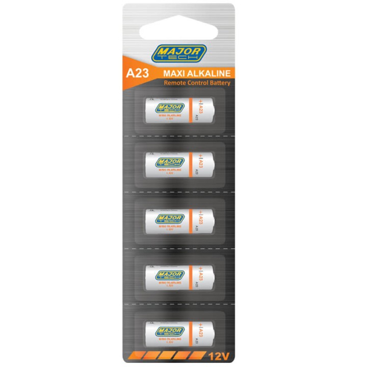 Major Tech A23-BP5 12V 5PACK REMOTE CONTROL BATTERY