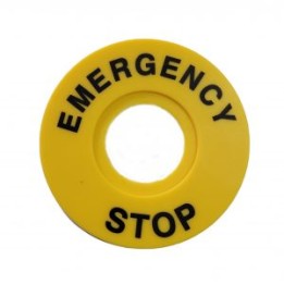 Vteke PPA-104 Emergency Stop Button Legend Plate
