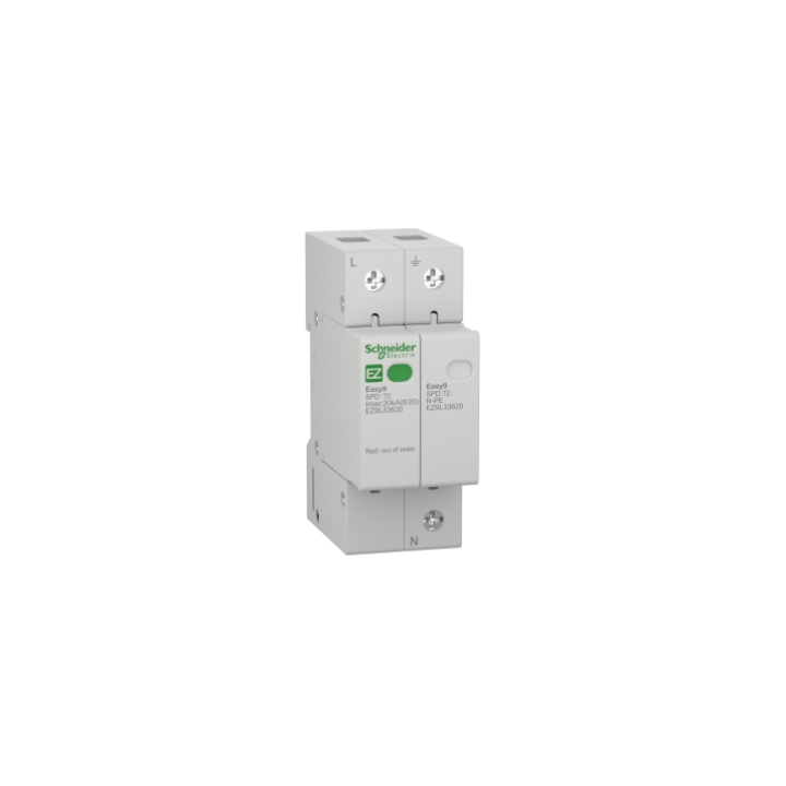 Schneider EZ9L33620 Easy9 Surge Arrestor Type2 1P-N 20kA 230V