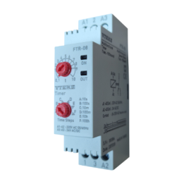 Vteke FTR-08 On Delay Timer 1sec - 100min, 24VAC/DC + 240VAC