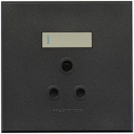 Veti BE-MAJ-0000284 1x16A Single Socket Outlet 100x100mm Veti - Colour Options - Titanium/Graphite