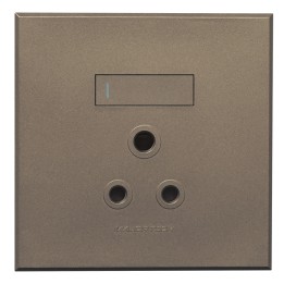 Veti BE-MAJ-0000286 1x16A Single Socket Outlet 100x100mm Veti - Colour Options - Bronze