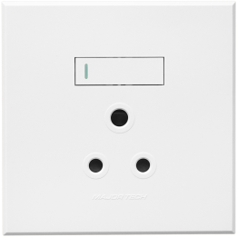 Veti ST-SHO12-VET-004 1x16A Single Socket Outlet 100x100mm Veti - Colour Options - White